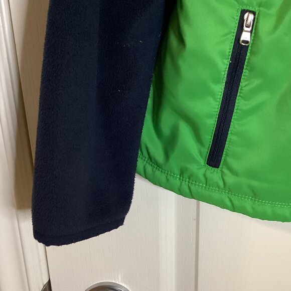 Lauren Ralph Lauren Active Women's Jacket Green Blue Size L High Neck Pockets - Picture 4 of 13